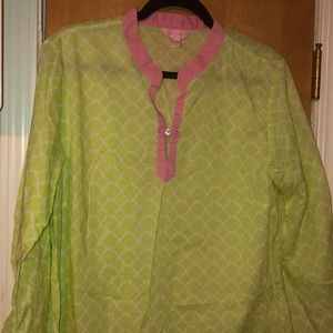 Lilly Pulitzer Shirt Dress - Sz L - Pristine